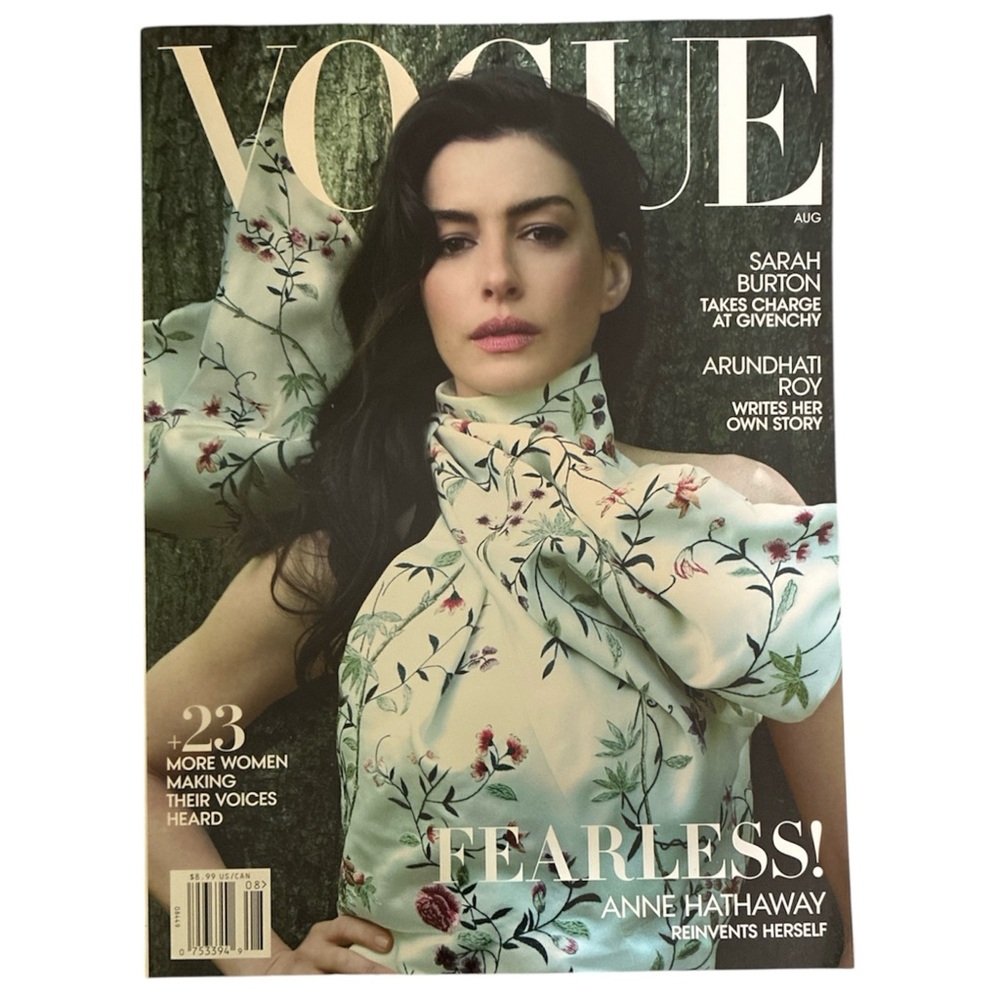 Vogue Magazine August 2025 Anne Hathaway Fearless 23 Women Making Voices Heard